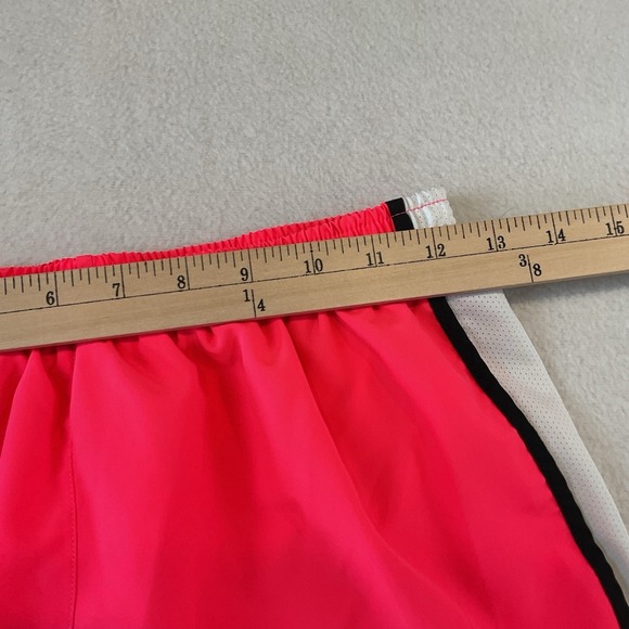 Nike Dri Fit Running Shorts Womens XL Pink White Black Drawstring Athletic - Picture 3 of 8